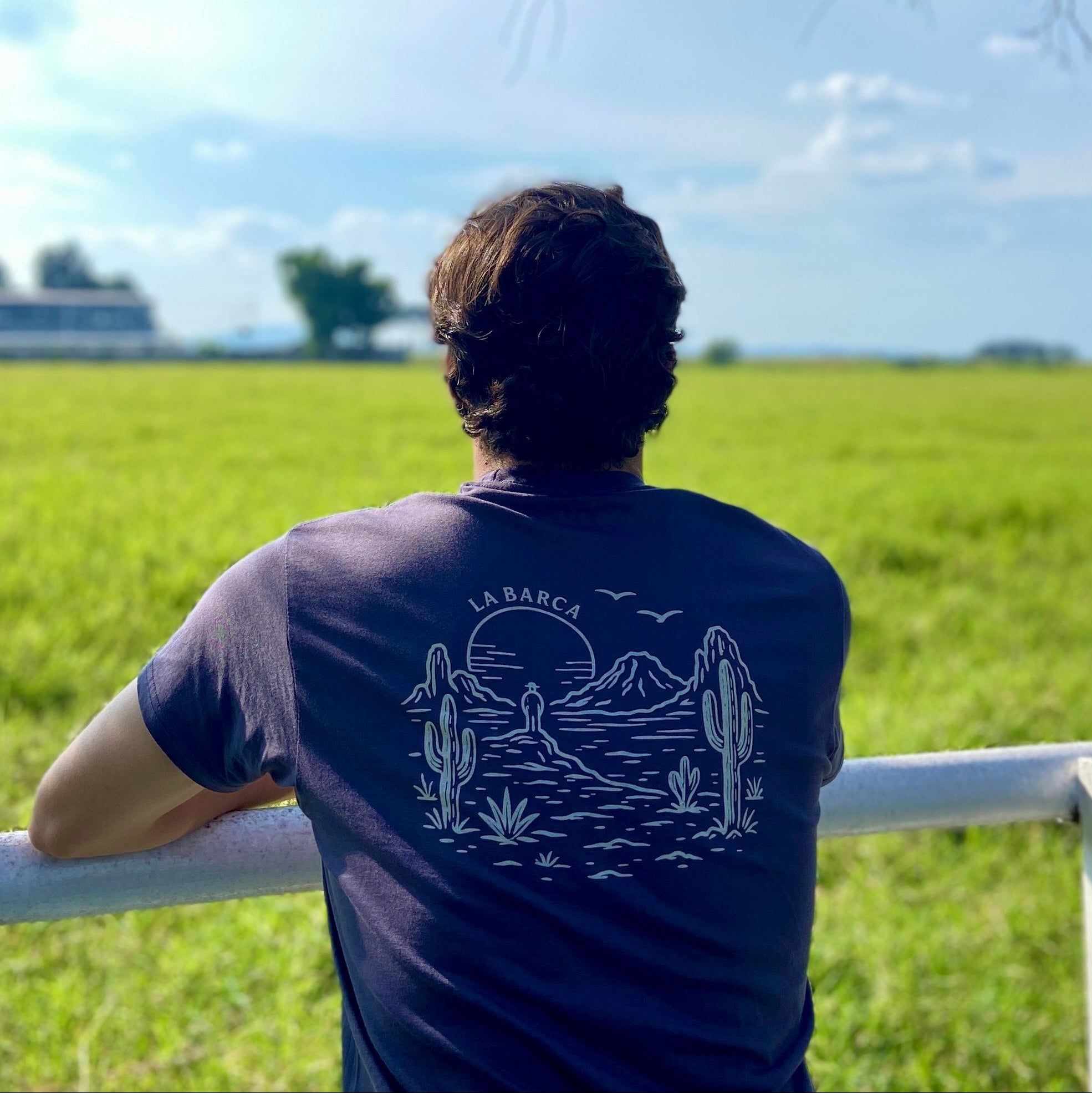 Playera Vaquera para Hombre "La Barca"