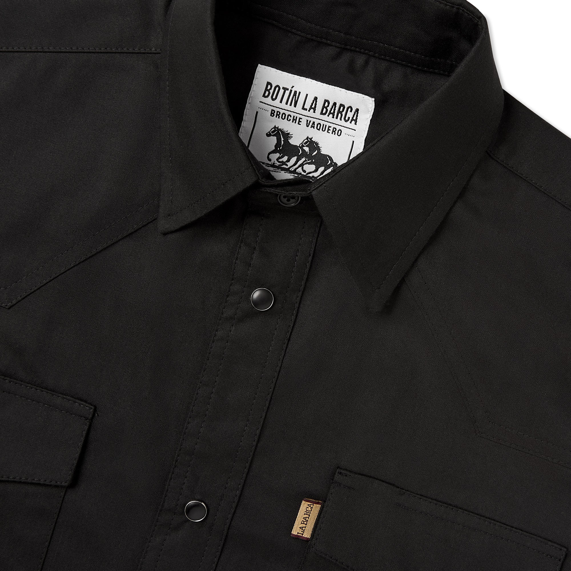 Camisa Vaquera para Hombre Negro