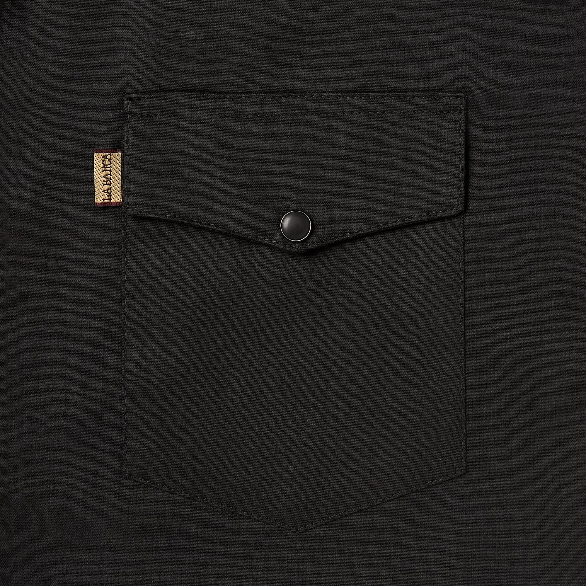 Camisa Vaquera para Hombre Negro