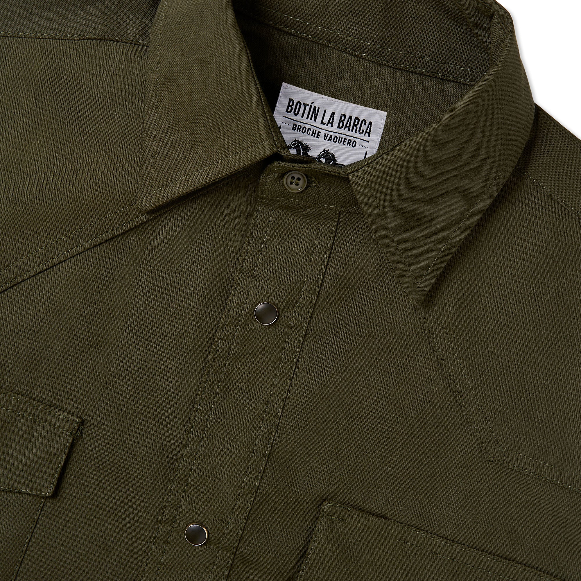 Camisa Vaquera para Hombre Verde