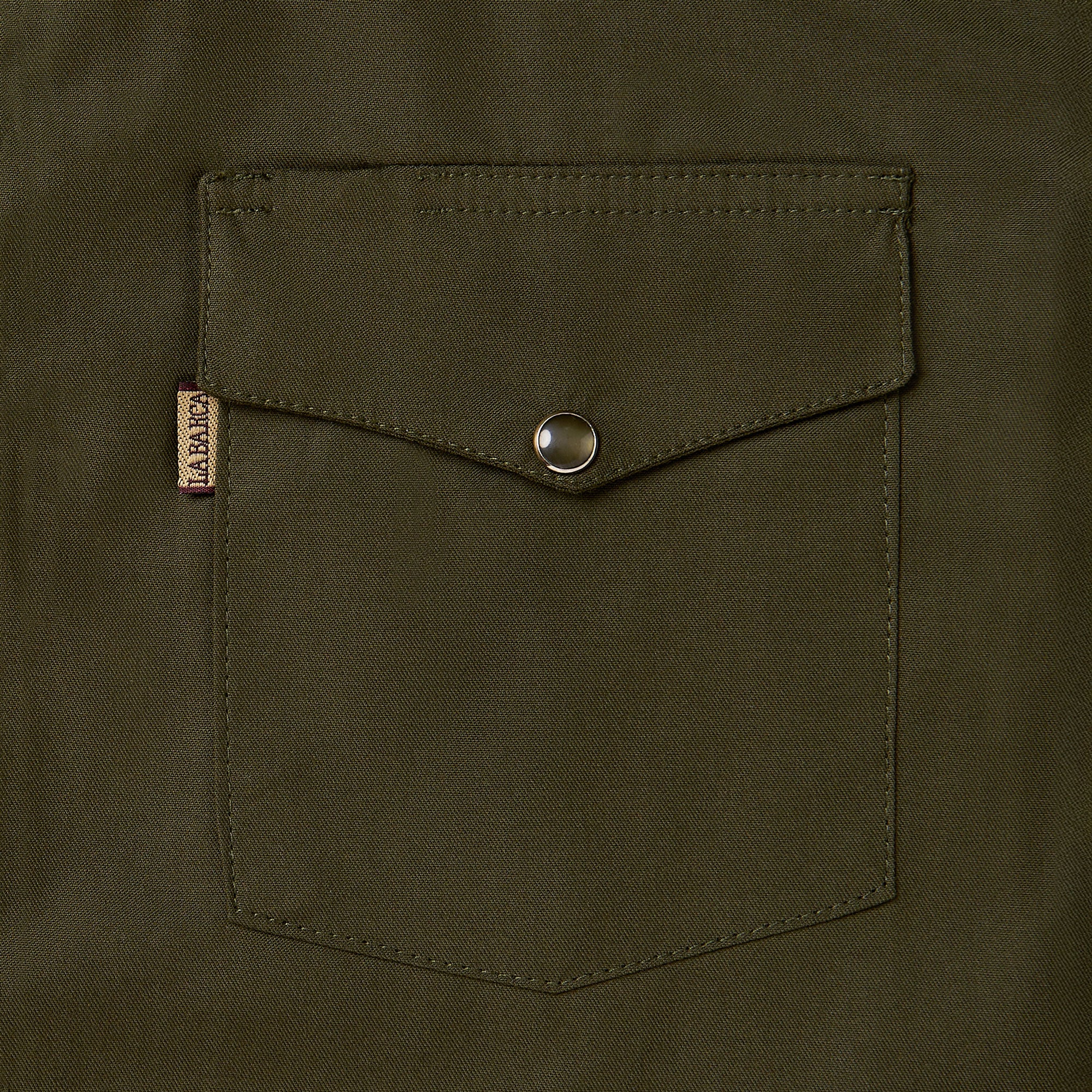 Camisa Vaquera para Hombre Verde