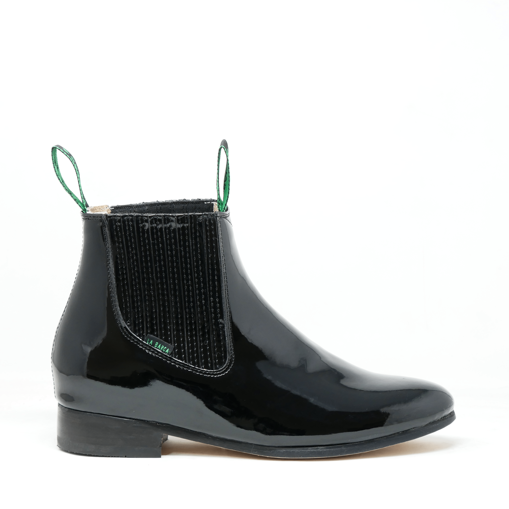 Botín de Charol Suela de Cuero - Botín La Barca