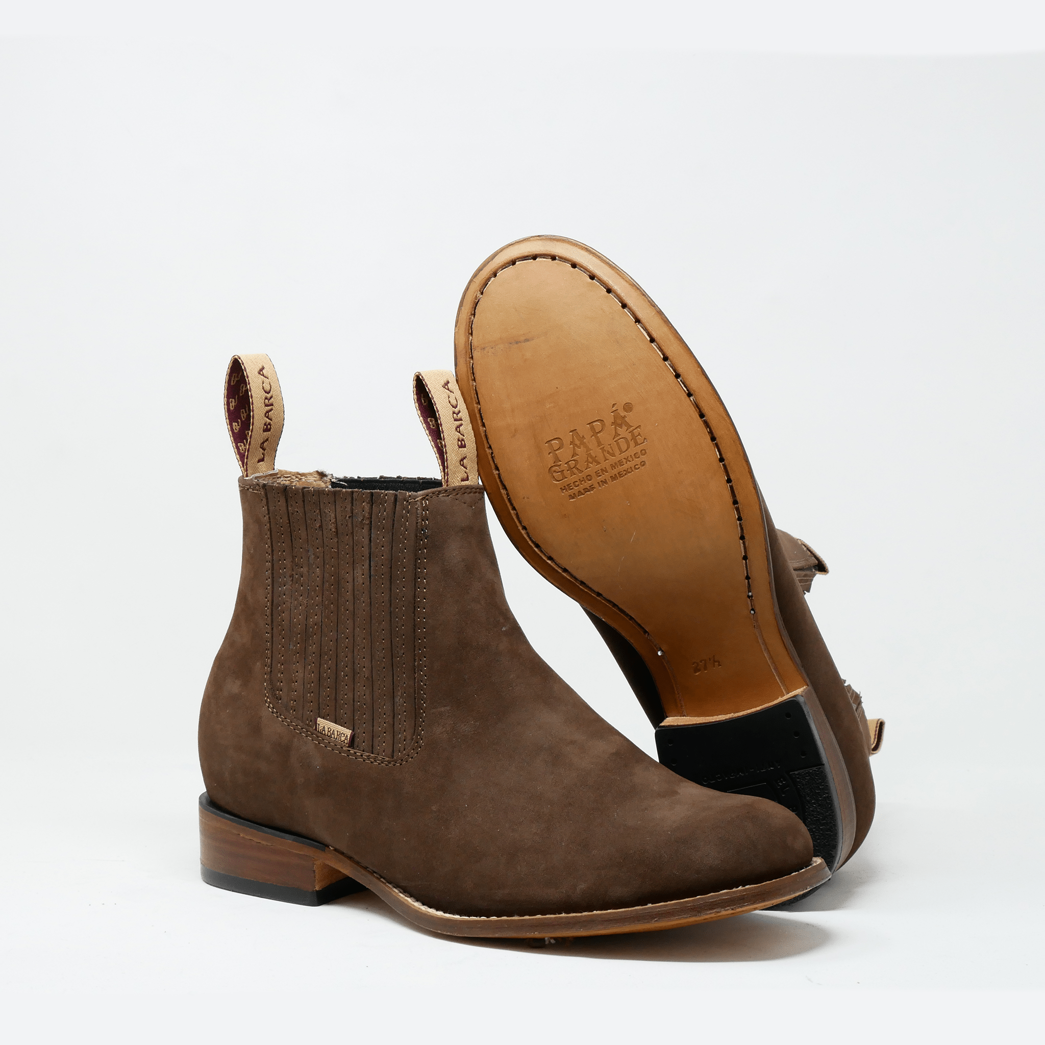 Botín Charro Papá Grande para Hombre Café - Botín La Barca