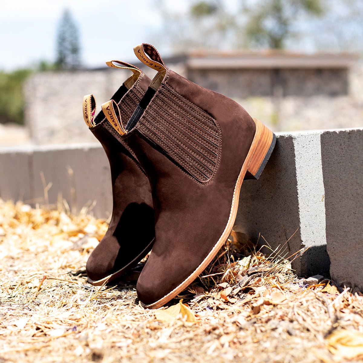 Botín Charro Papá Grande para Hombre Café - Botín La Barca