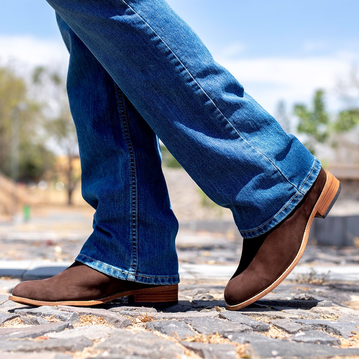 Botín Charro Papá Grande para Hombre Café - Botín La Barca