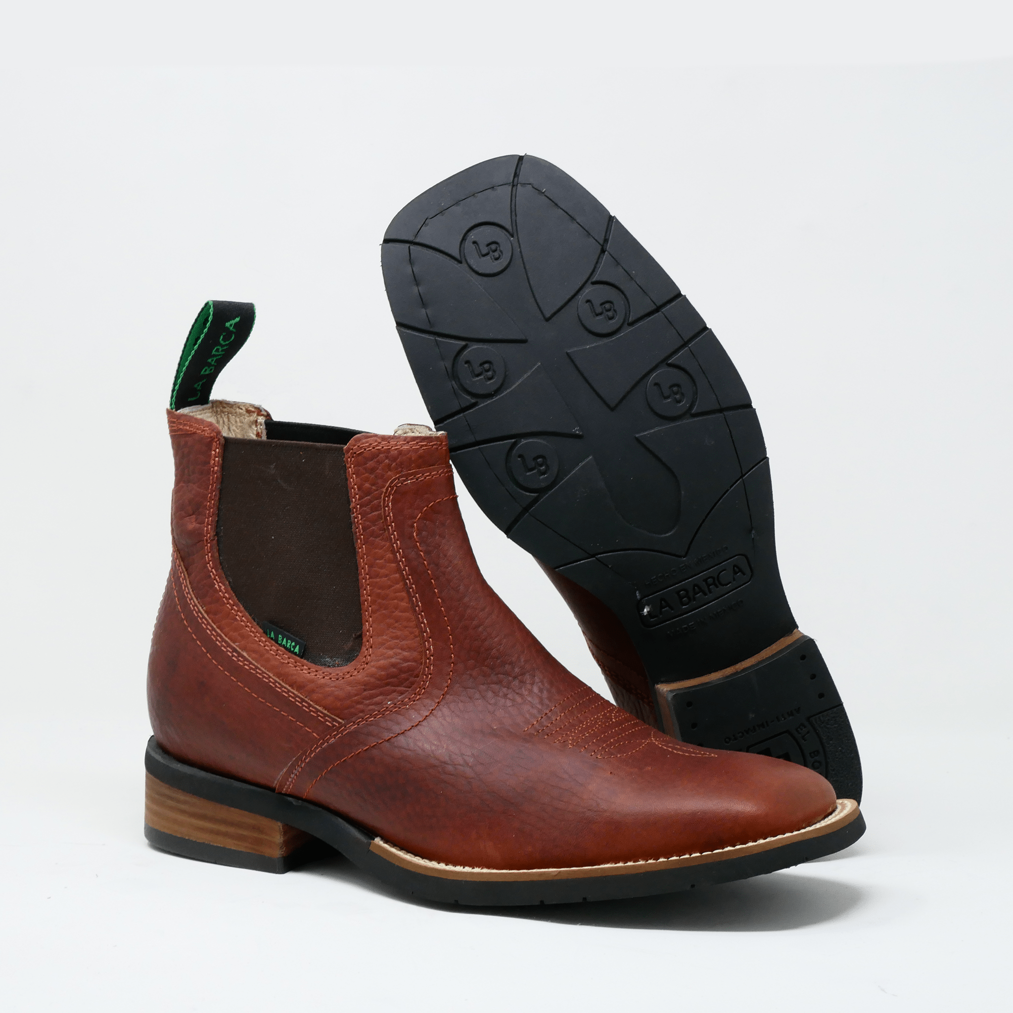 Botin Vaquero Color Shedrón para Hombre - Botín La Barca