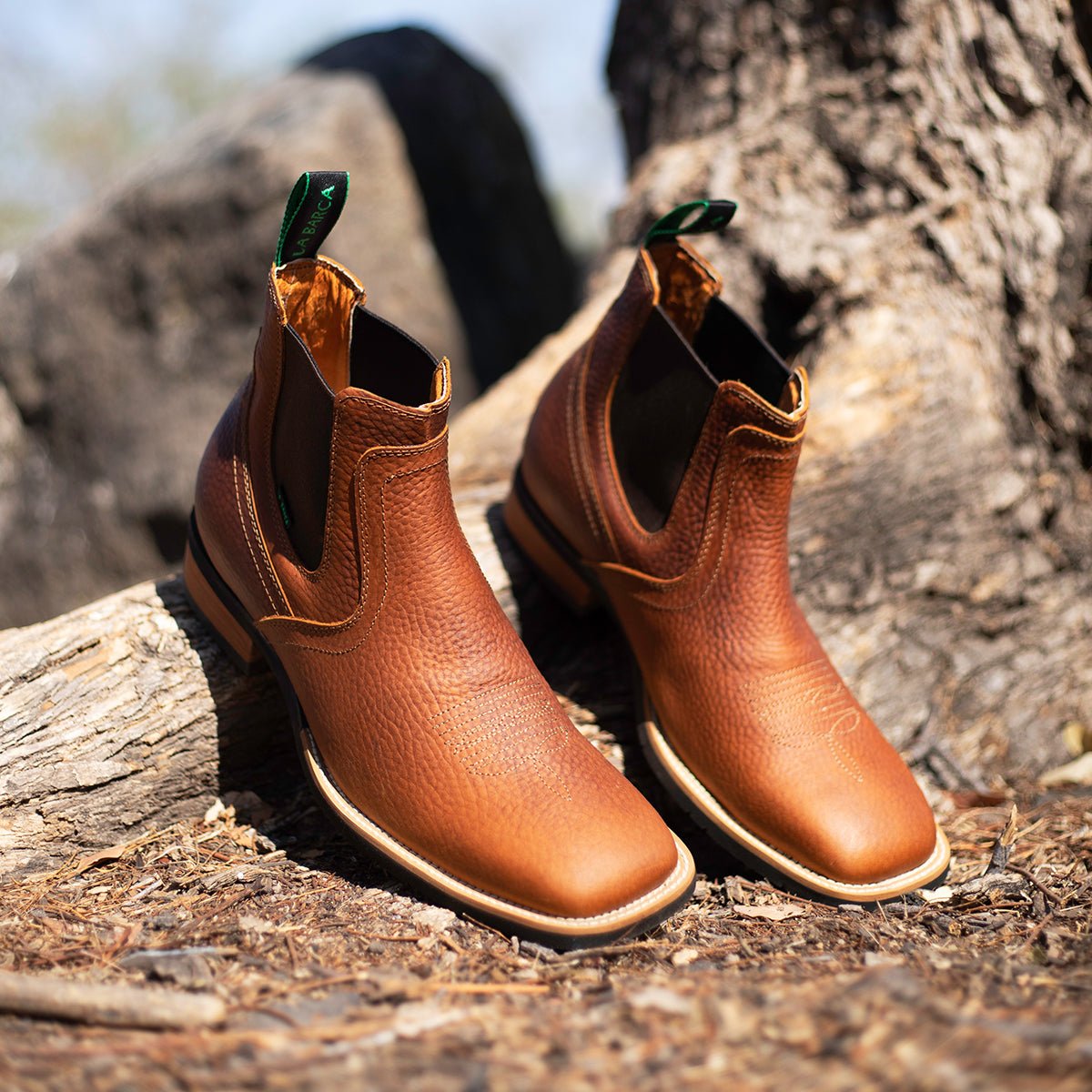 Botin Vaquero Color Miel para Hombre - Botín La Barca