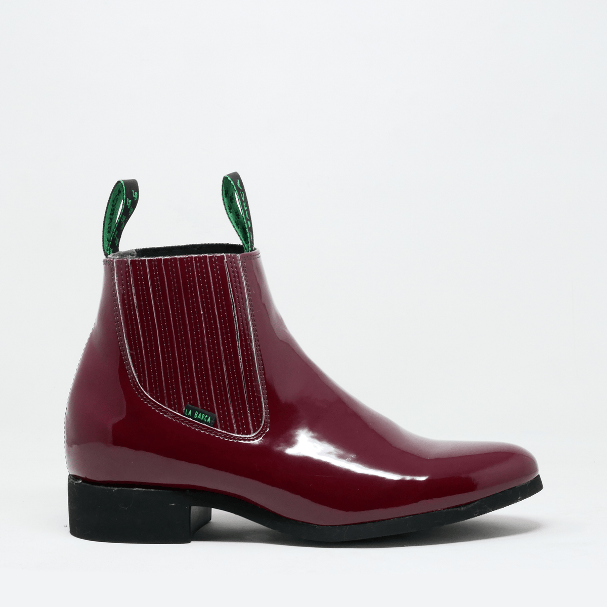 Botines Charros de Charol Color Hueso BUF
