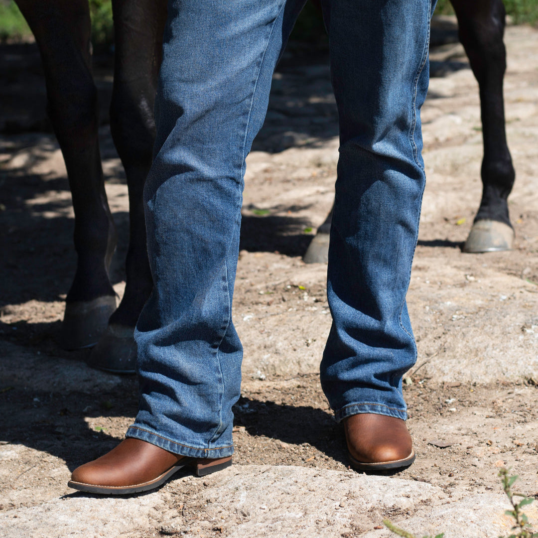 Nuevo botín charro color maple para hombre - Botín la Barca