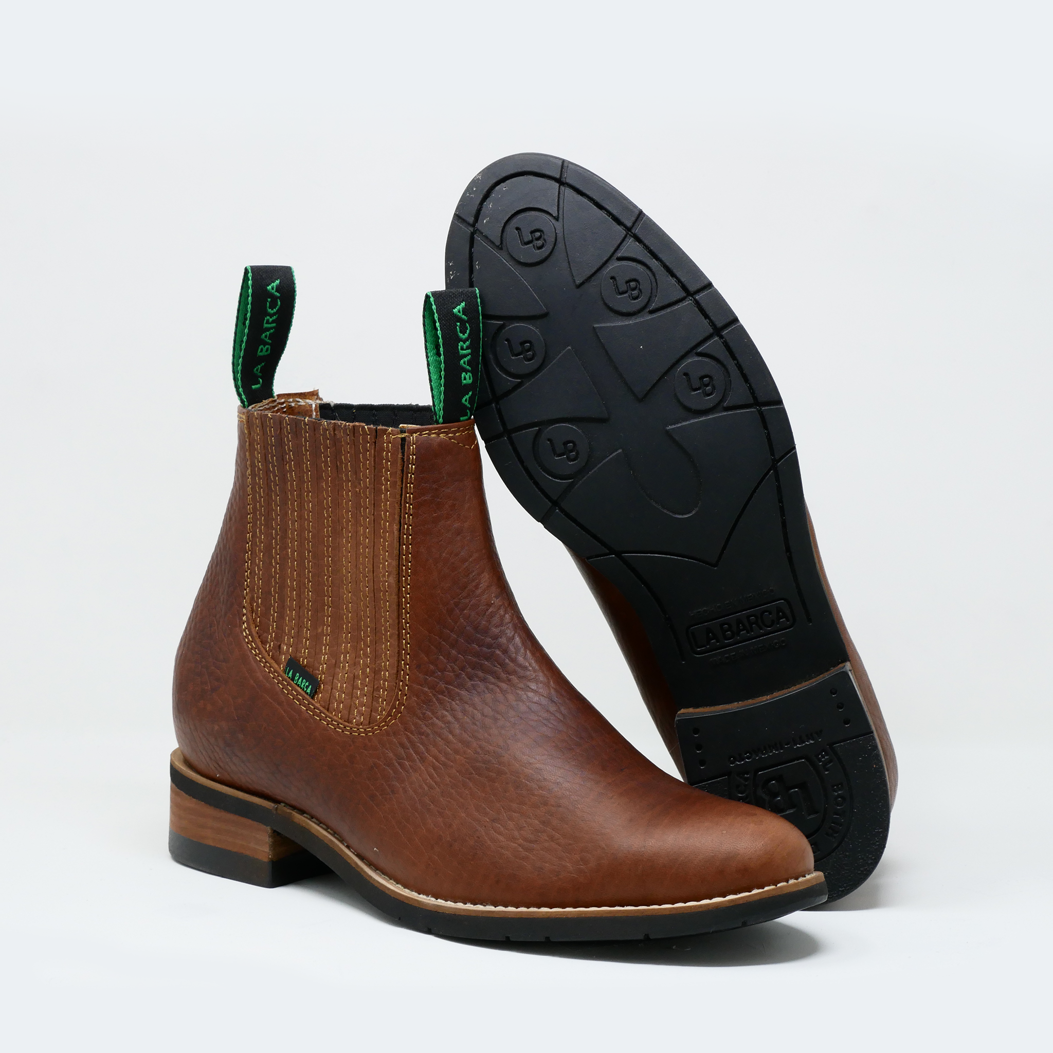 Nuevo botín charro color maple para hombre - Botín la Barca