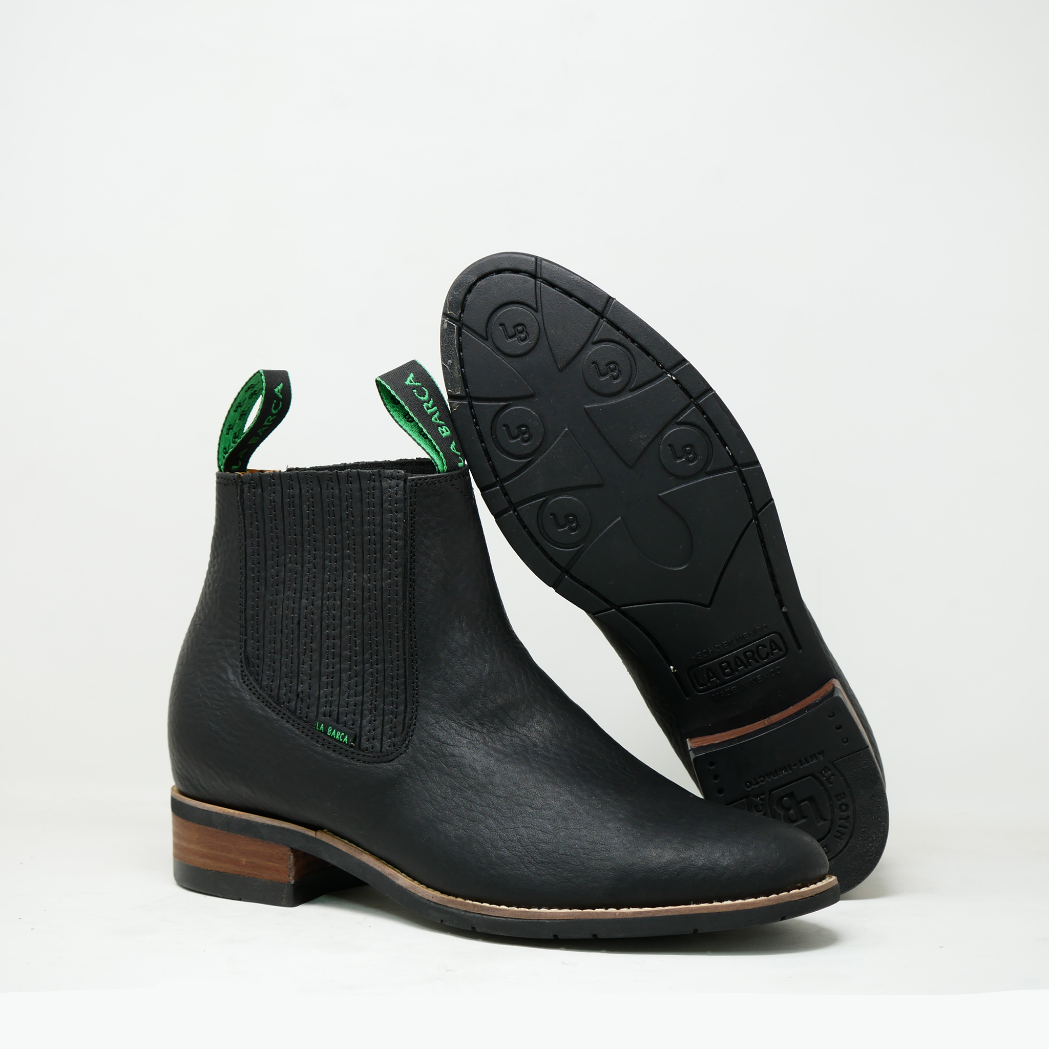 Nuevo botín charro color negro para hombre - Botín la Barca