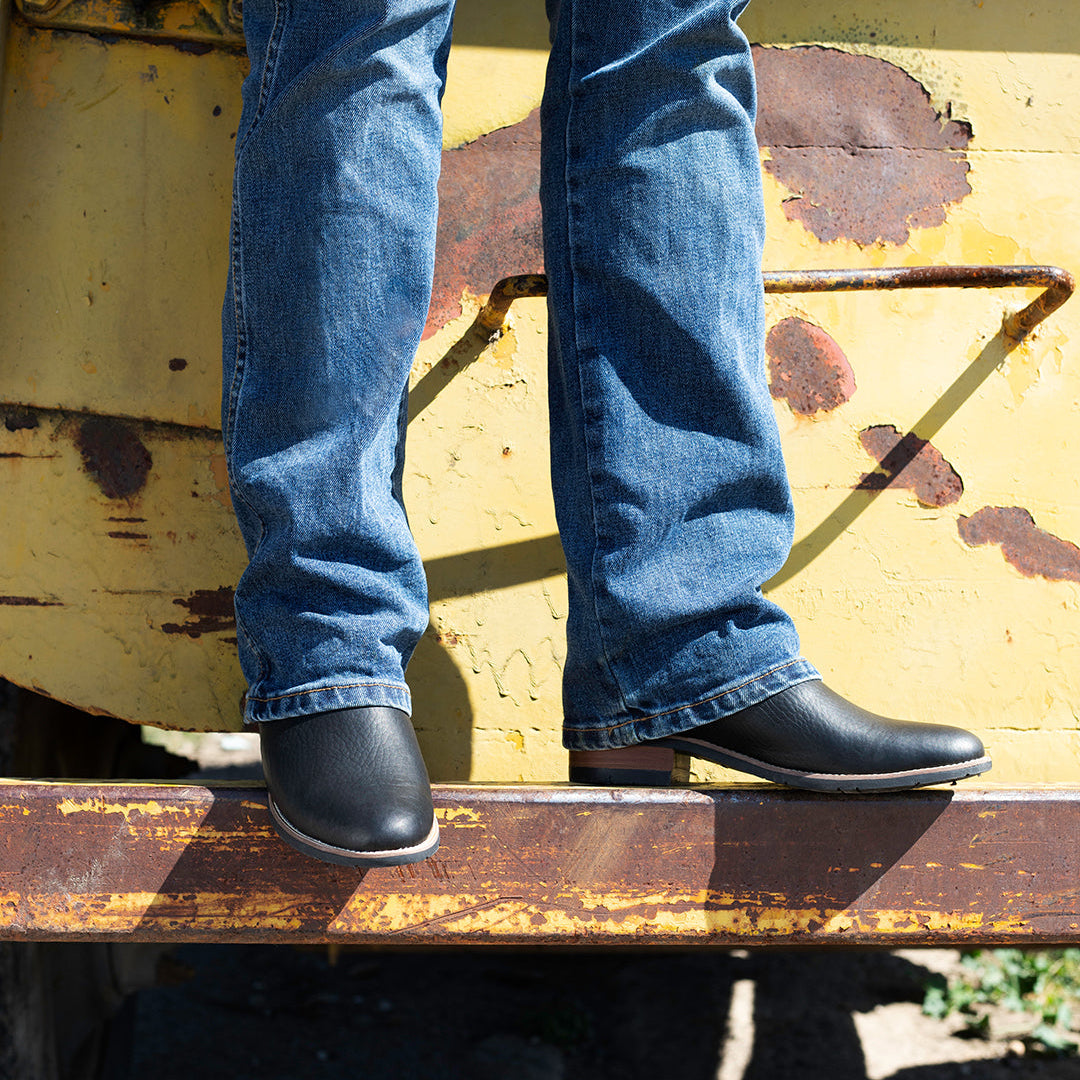 Nuevo botín charro color negro para hombre - Botín la Barca