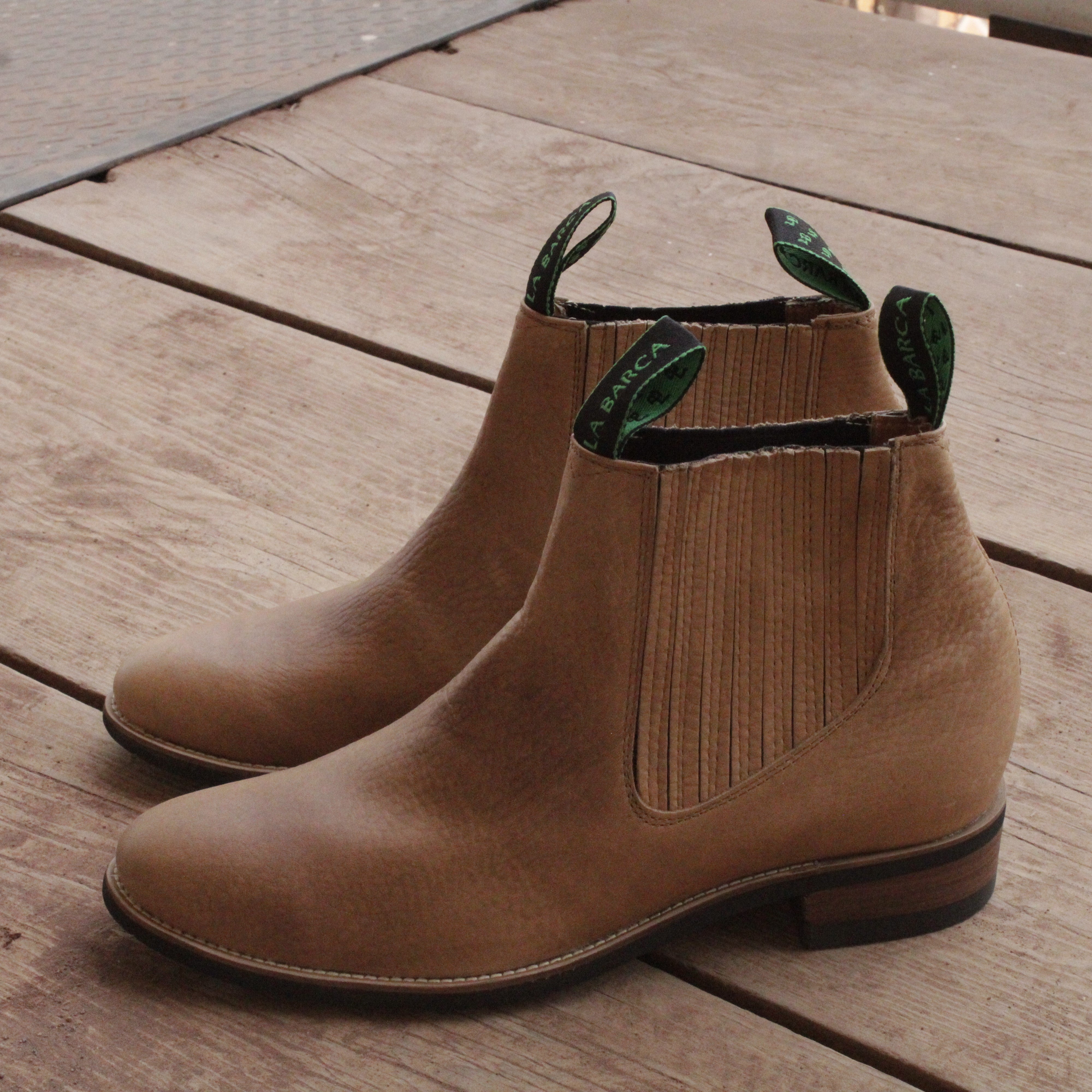 Nuevo botín charro color nuez para hombre - Botín la Barca