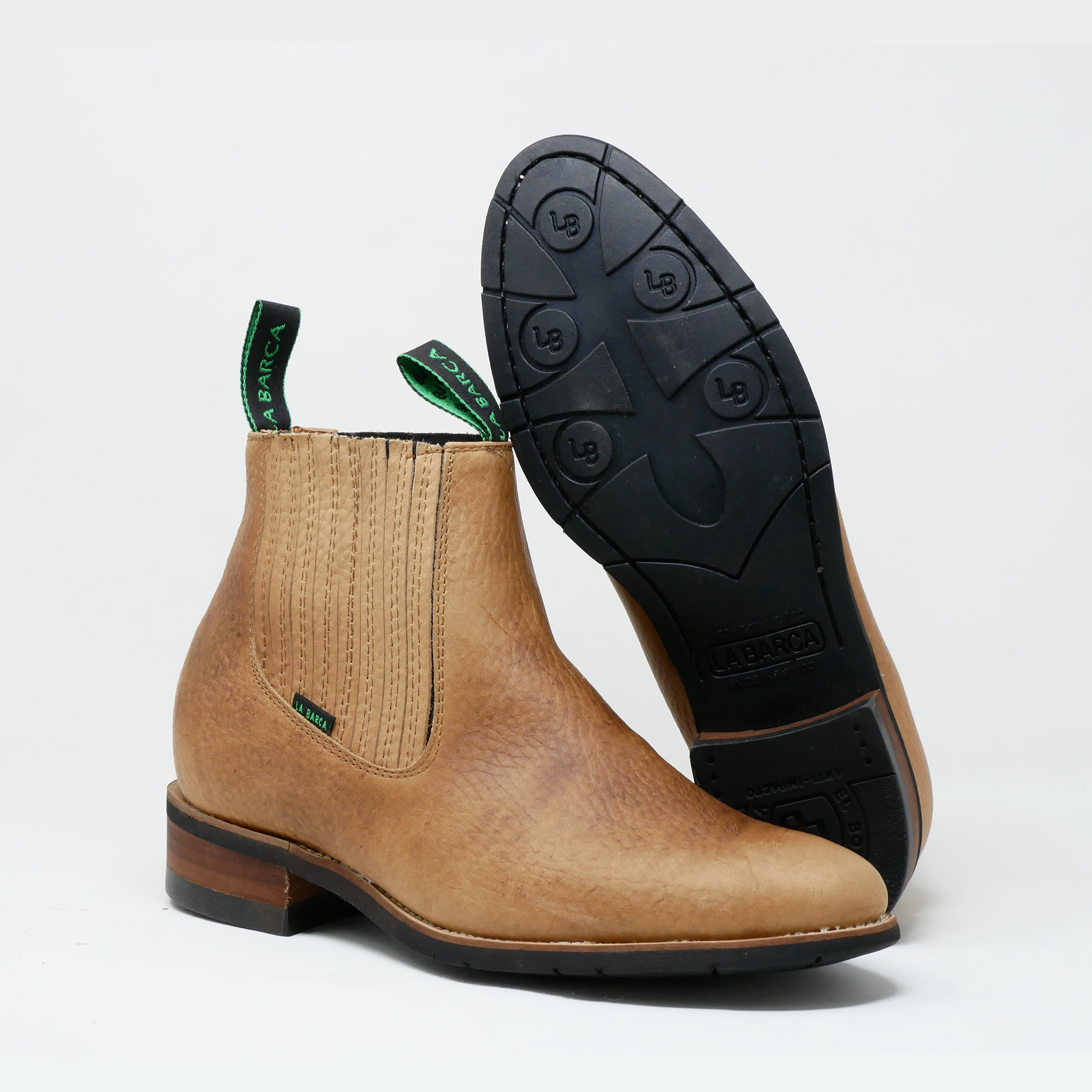 Nuevo botín charro color nuez para hombre - Botín la Barca