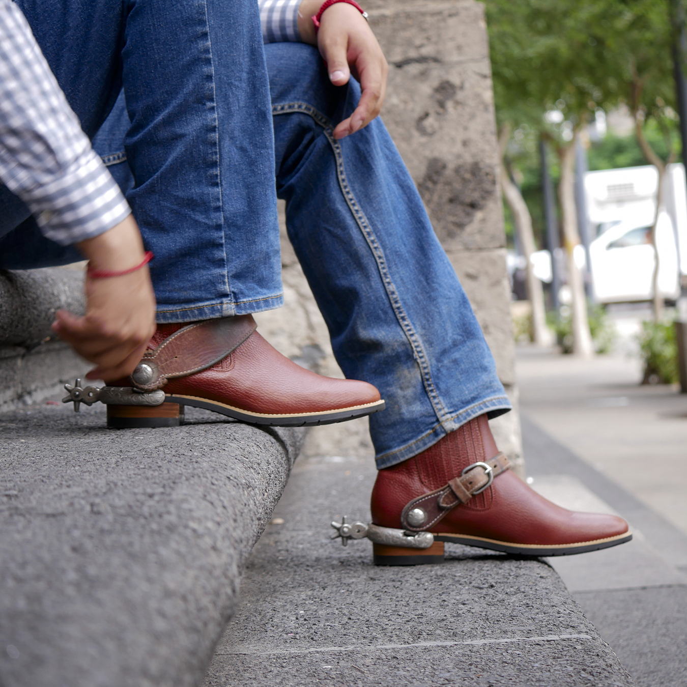 Nuevo botín charro color shedron para hombre - Botín la Barca