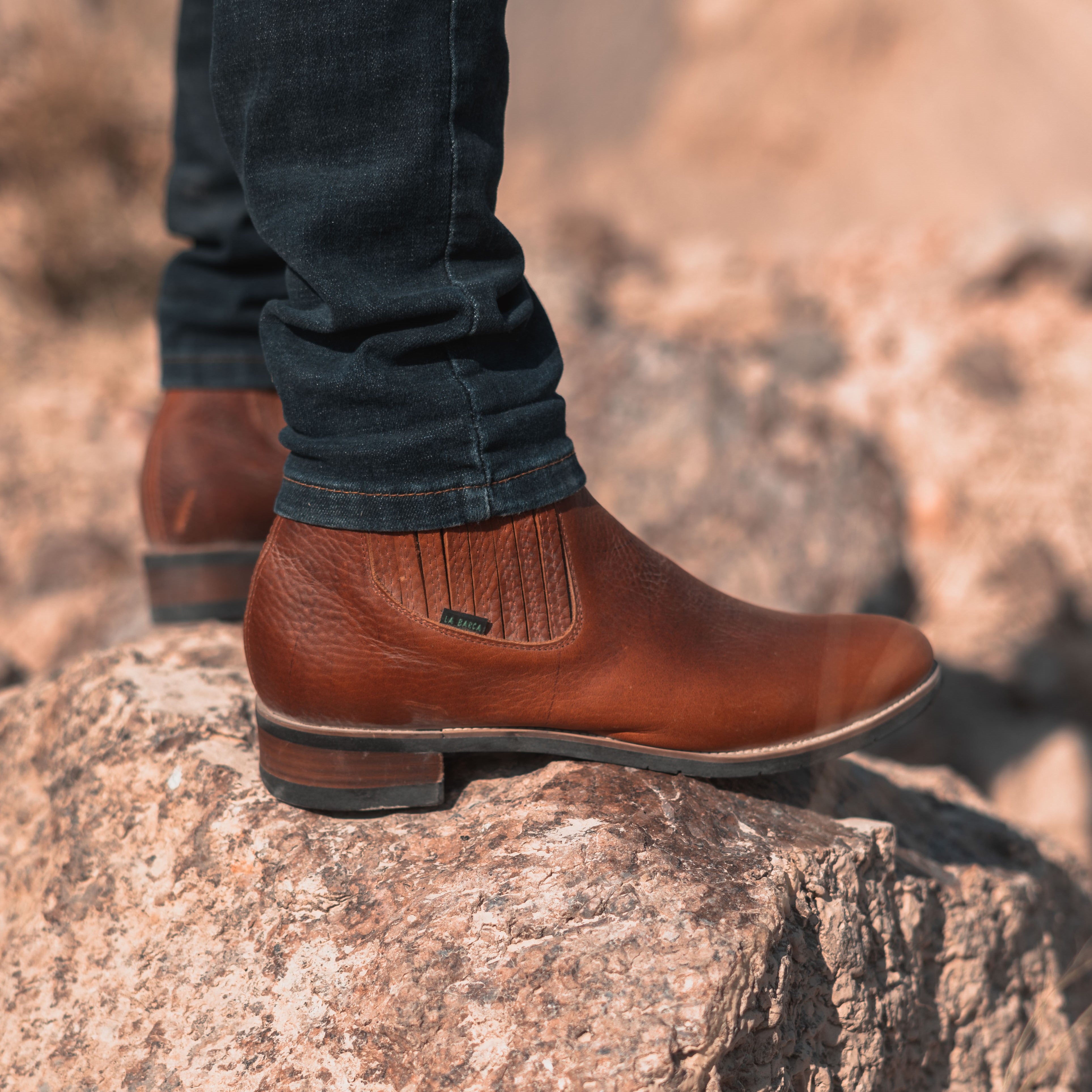 Nuevo botín charro color miel para hombre - Botín la Barca