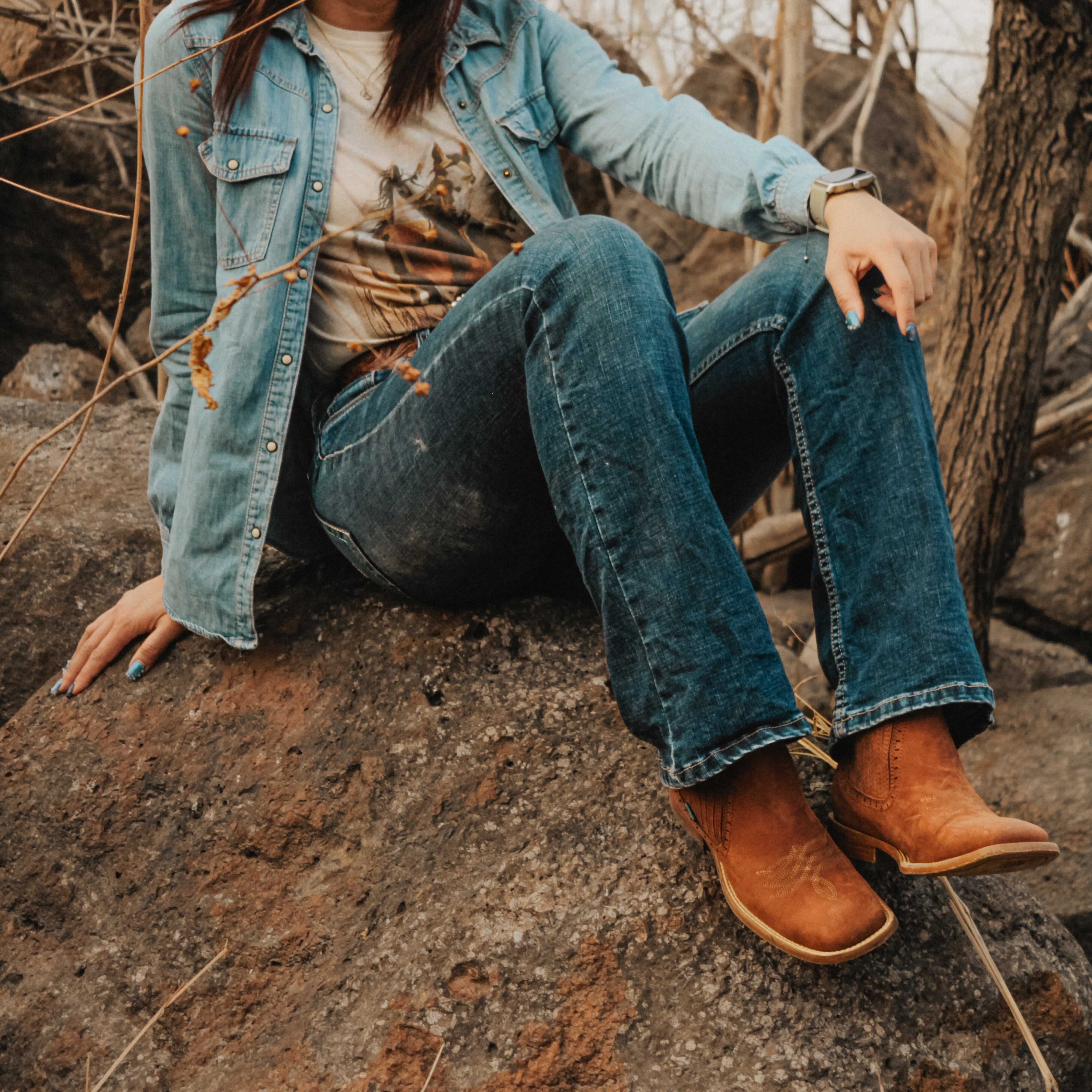 Botín Vaquero de Mujer