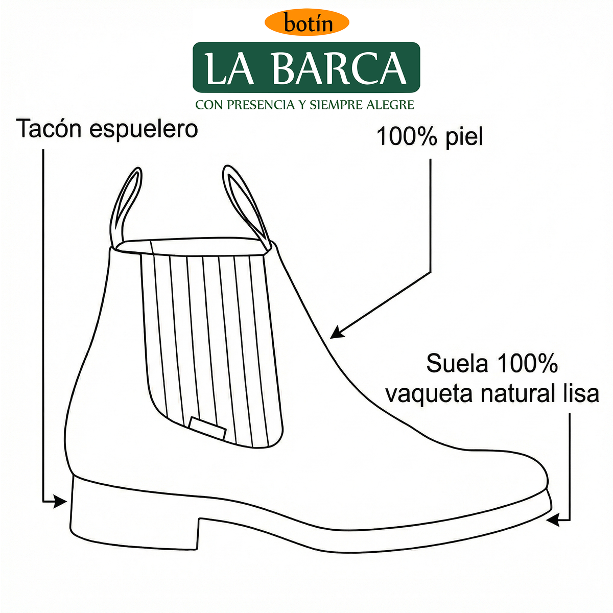 Bota Vaquera de Cierre
