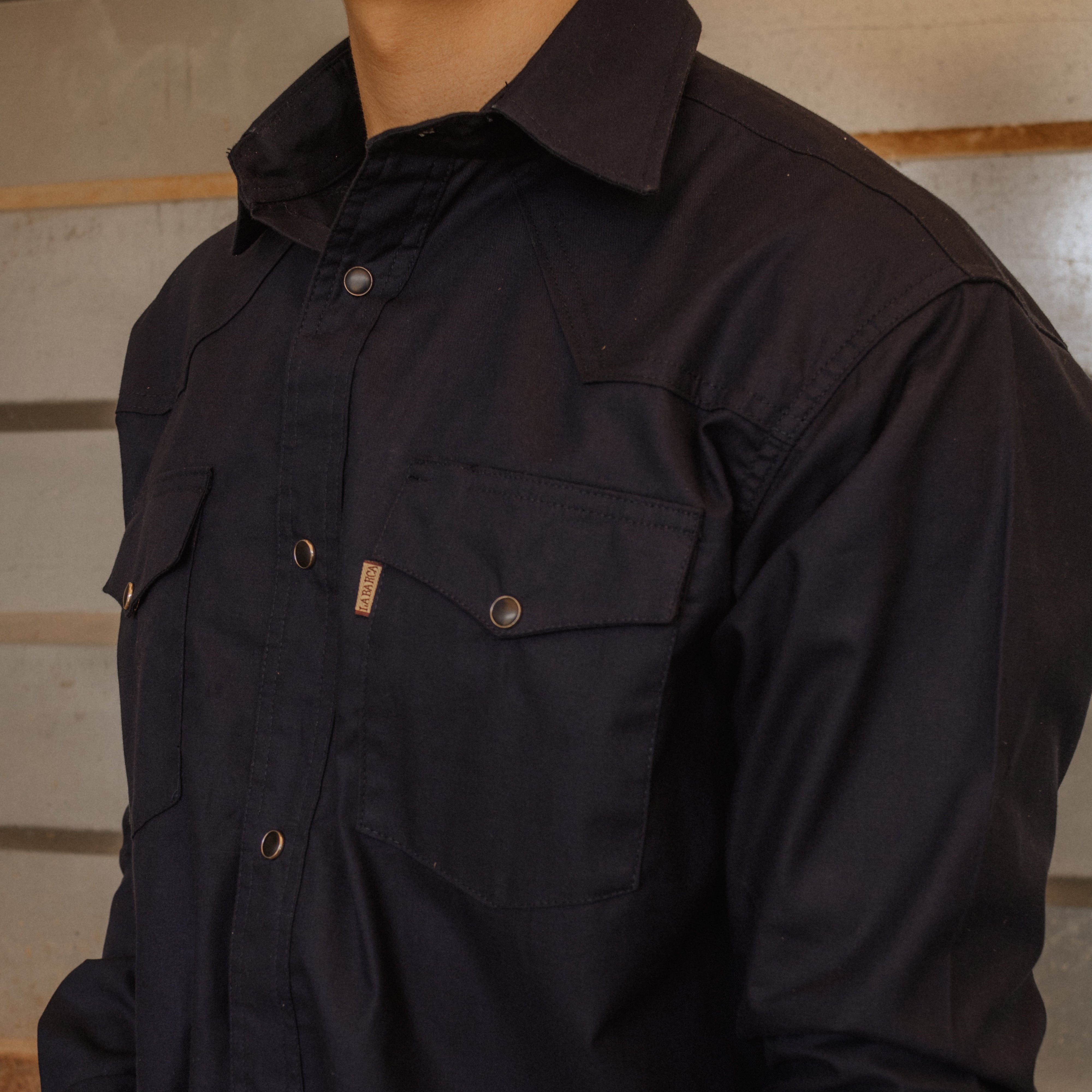 Camisa Vaquera para Hombre Azul