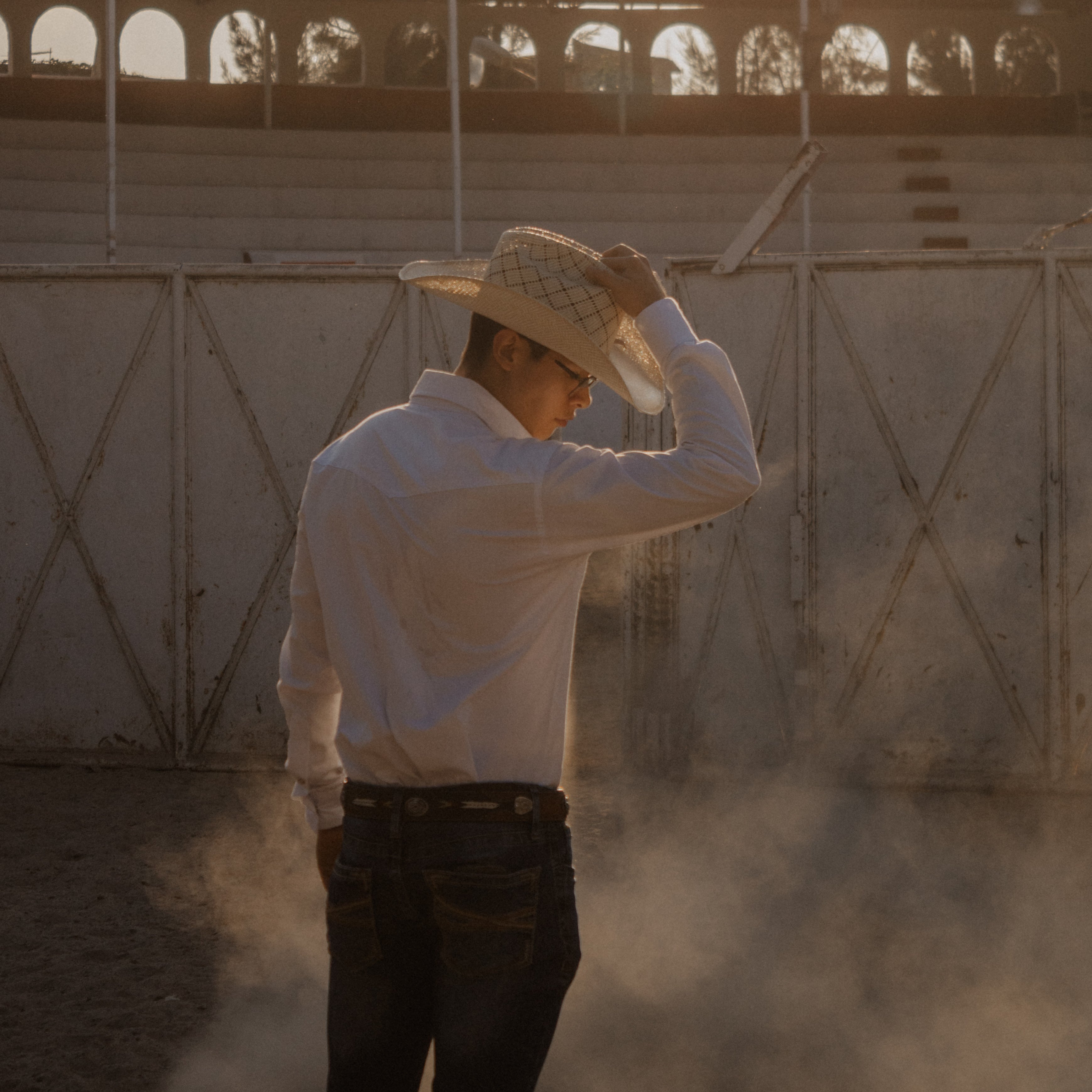 Camisa Vaquera para Hombre Blanca