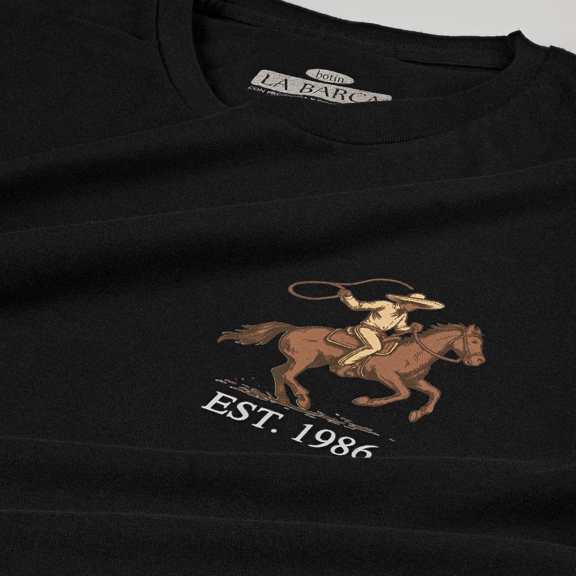 Playera Vaquera para Hombre "Est. 1986"