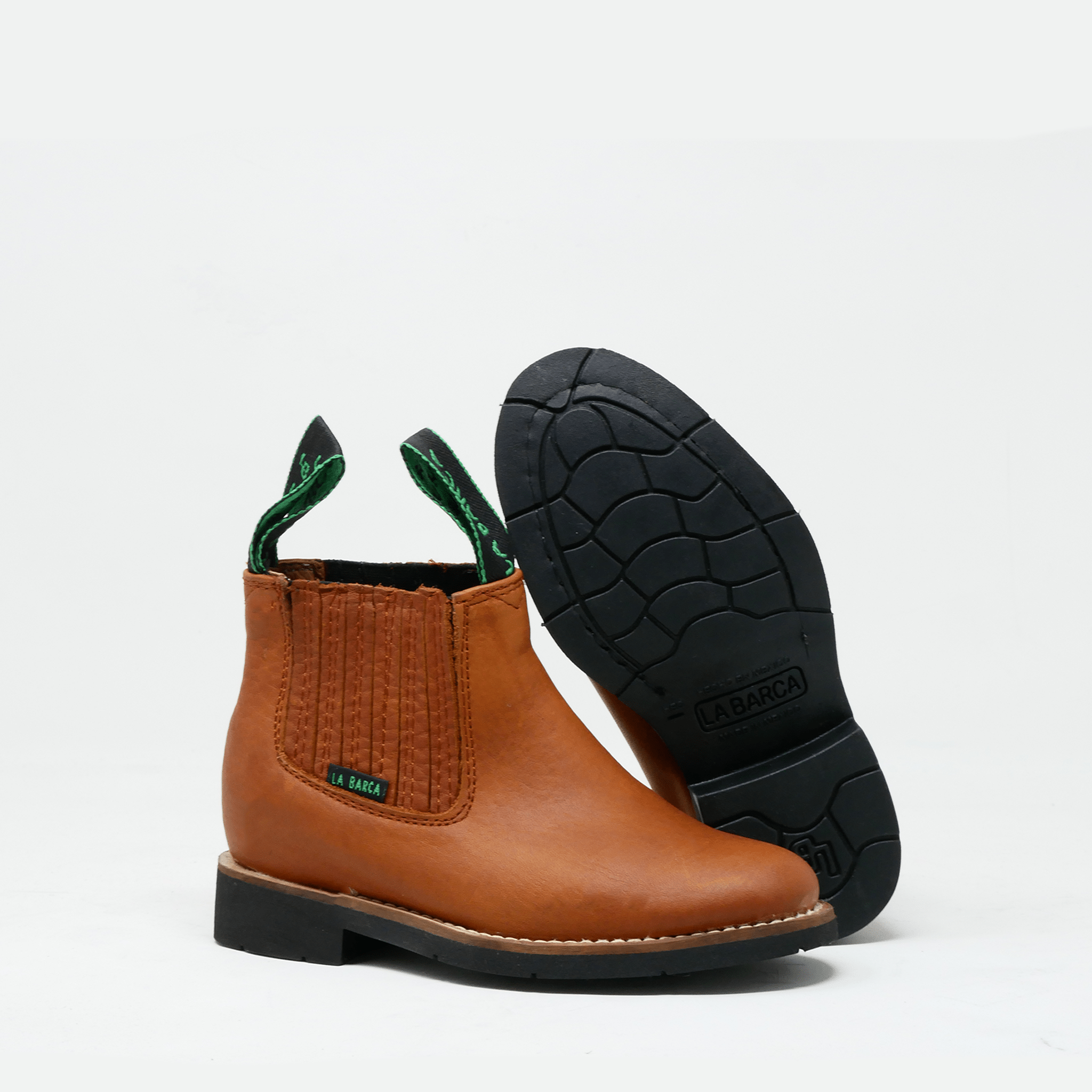 Botín charro color miel para niño  - Botín La Barca