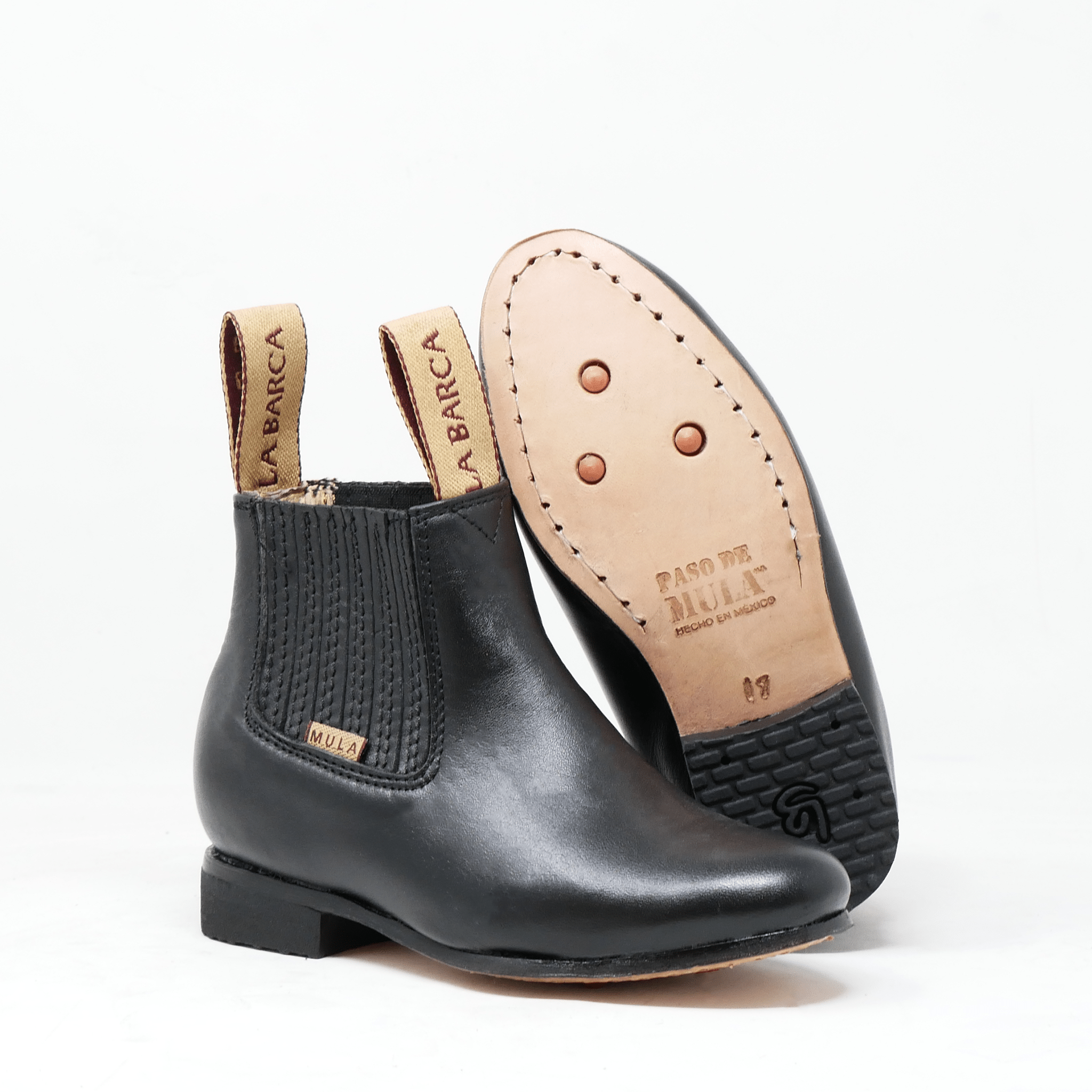 Botín Charro para Niños con Suela Cuero - Botín La Barca