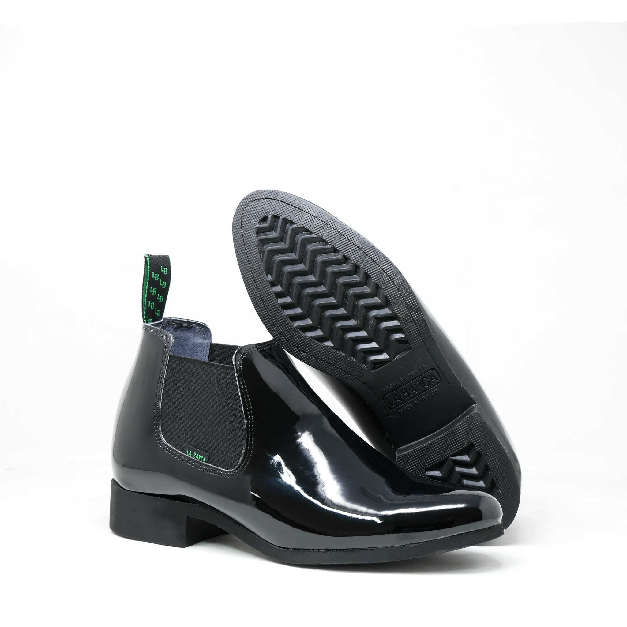 Botín Corto de Charol Suela de Hule - Botín La Barca