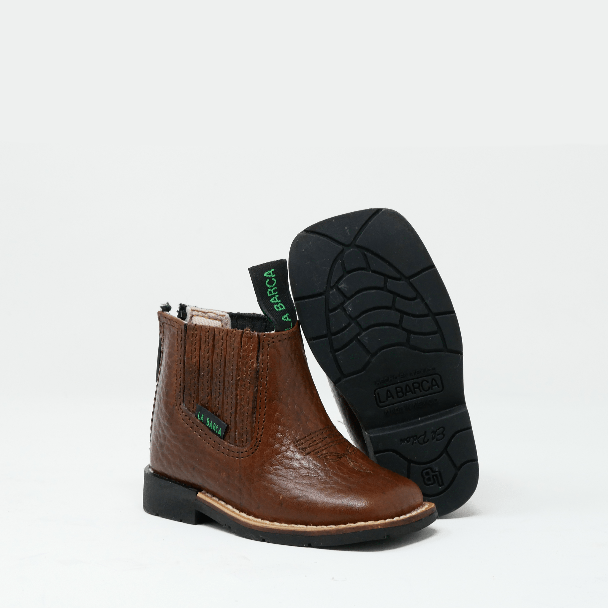 Botín Vaquero para Bebé Café - Botín La Barca