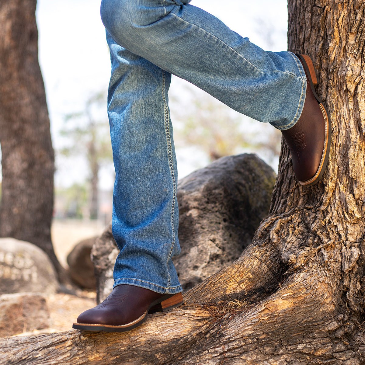 Botin Vaquero Color Café para Hombre - Botín La Barca