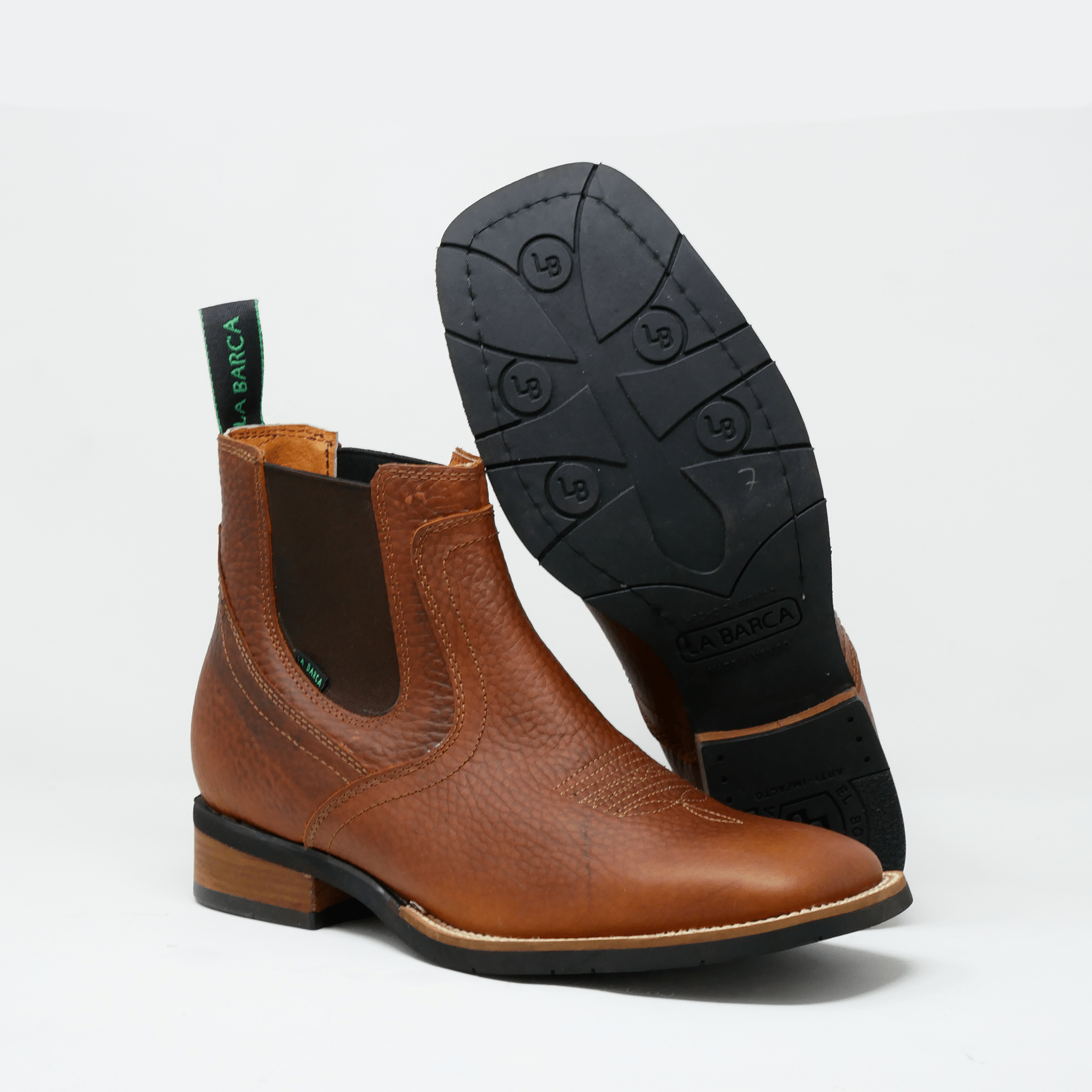 Botin Vaquero Color Miel para Hombre - Botín La Barca