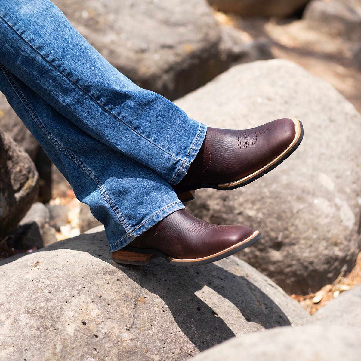 Botin Vaquero Color Café para Hombre - Botín La Barca