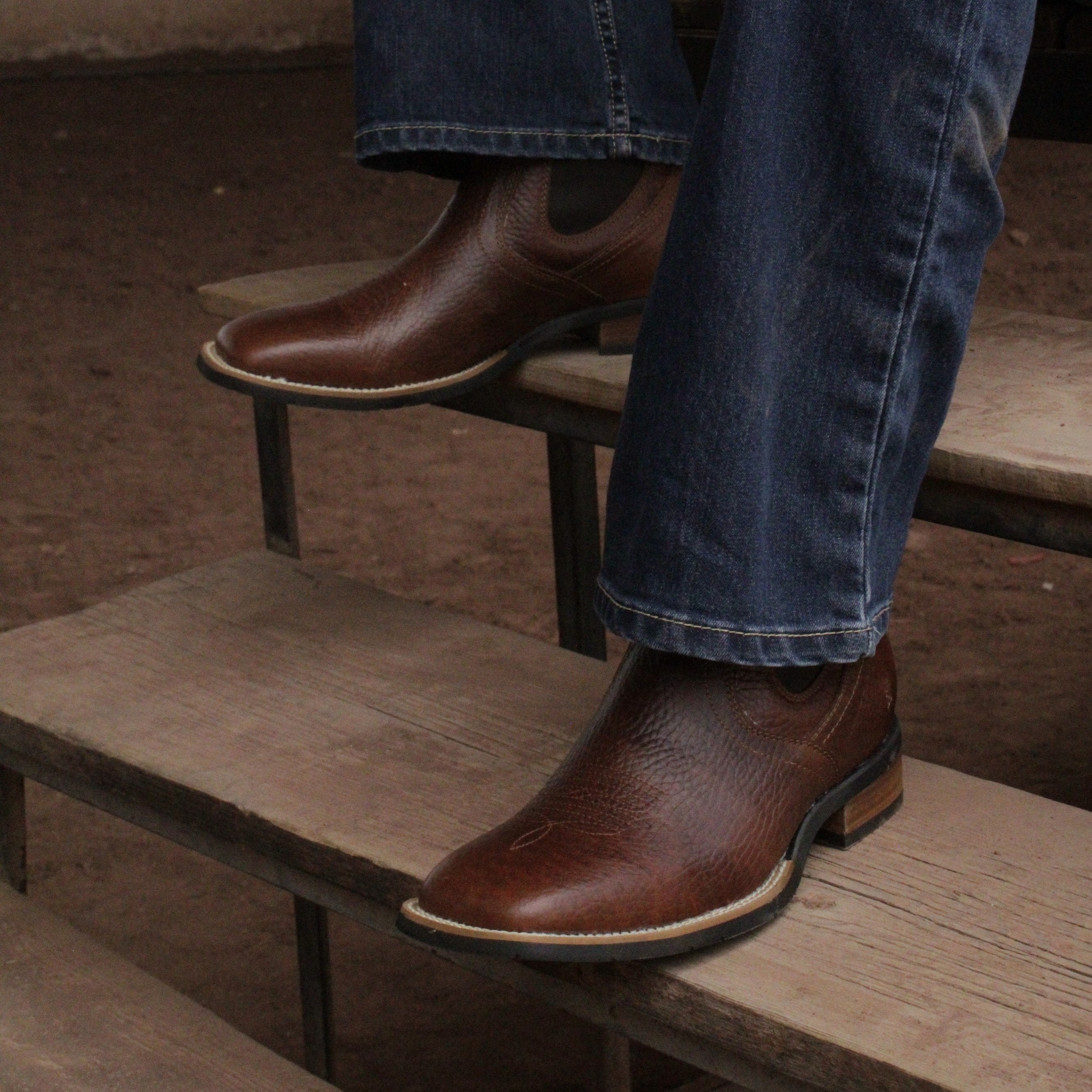 Botin Vaquero Color Maple para Hombre - Botín La Barca