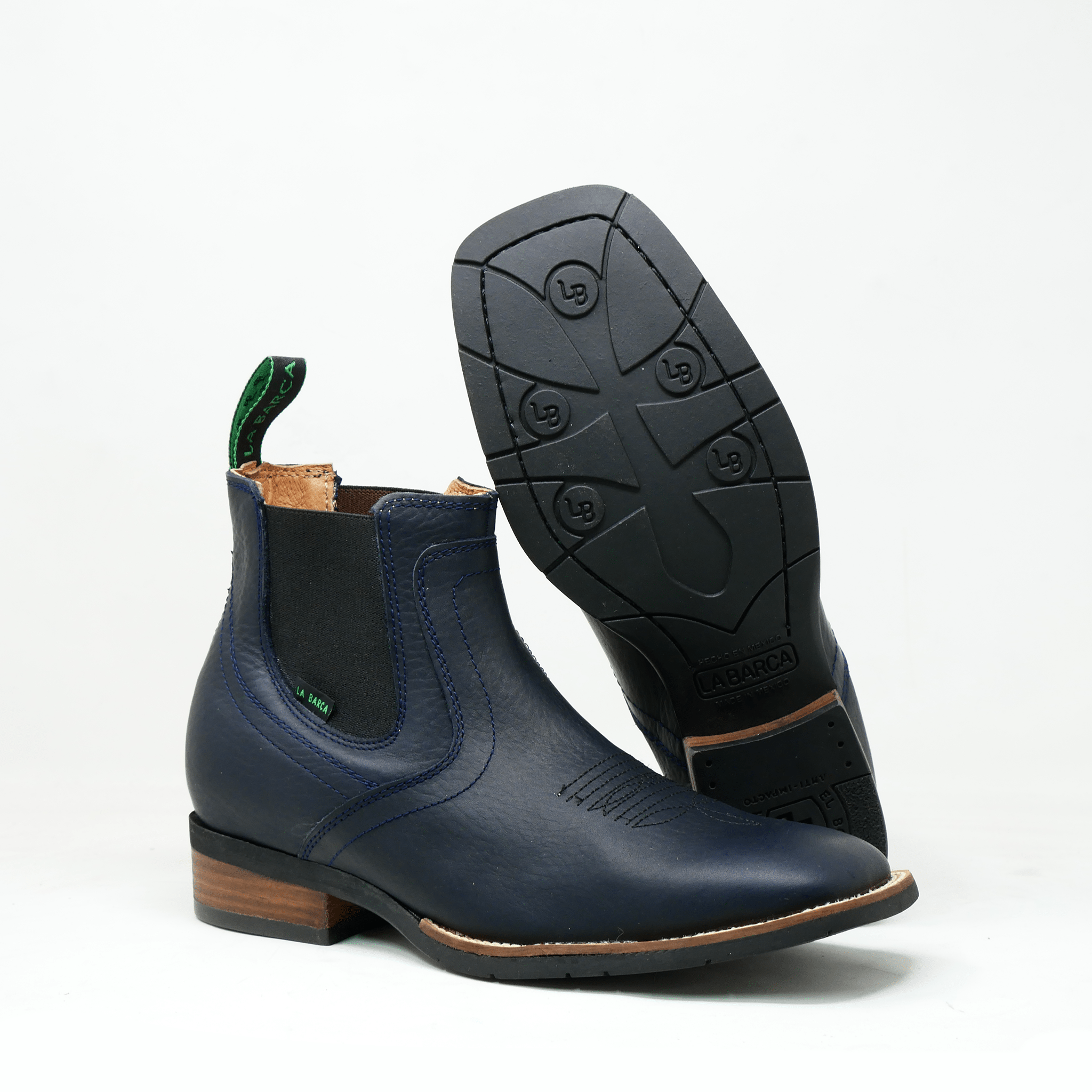 Botin vaquero bulldog suela de hule - Botín La Barca