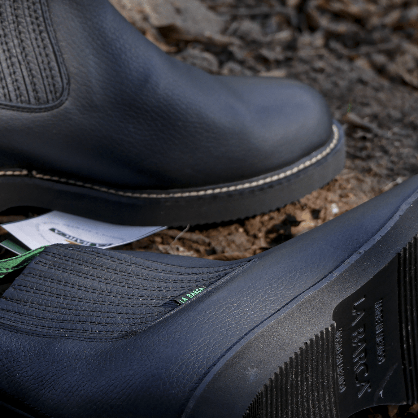 Botín vaquero de trabajo color negro para hombre - Botín La Barca