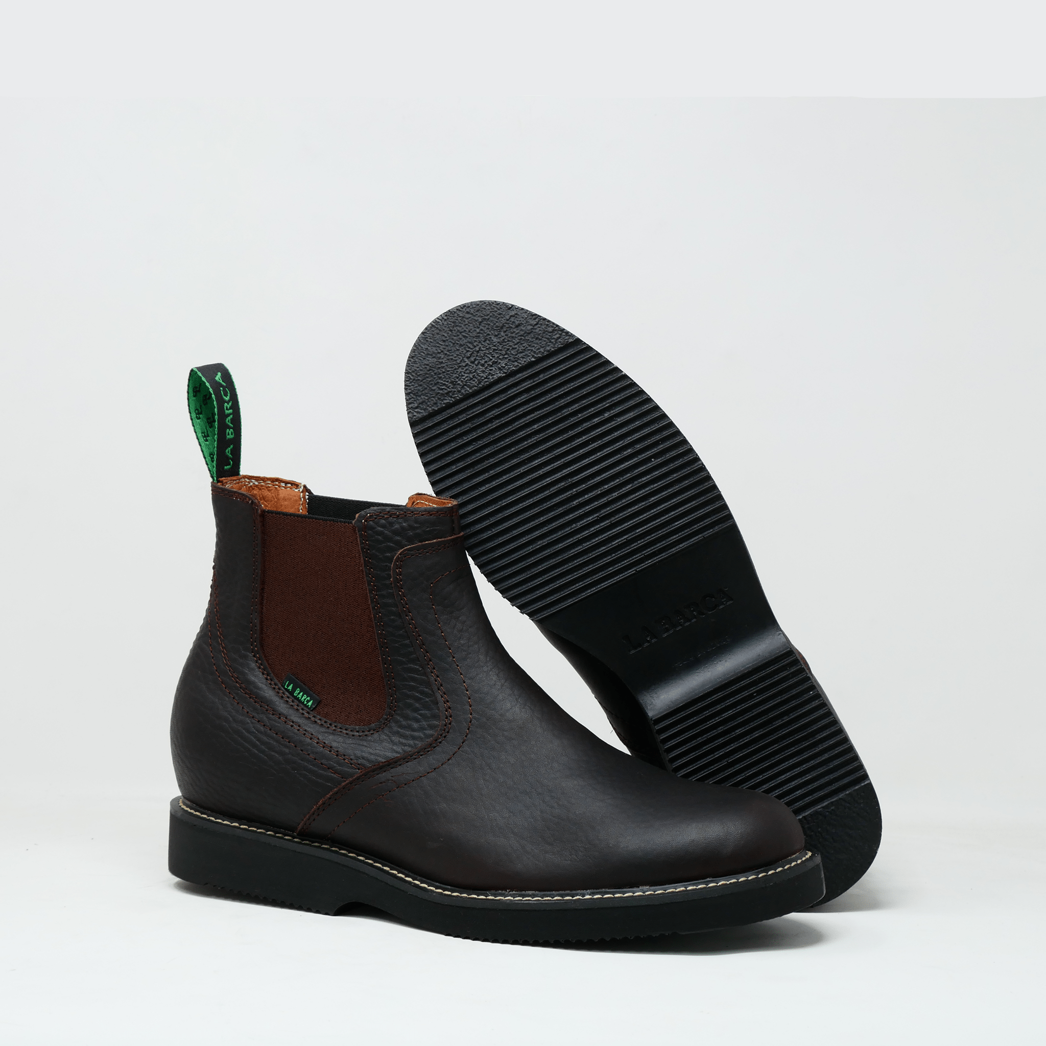 Botín vaquero de trabajo color café para hombre - Botín La Barca