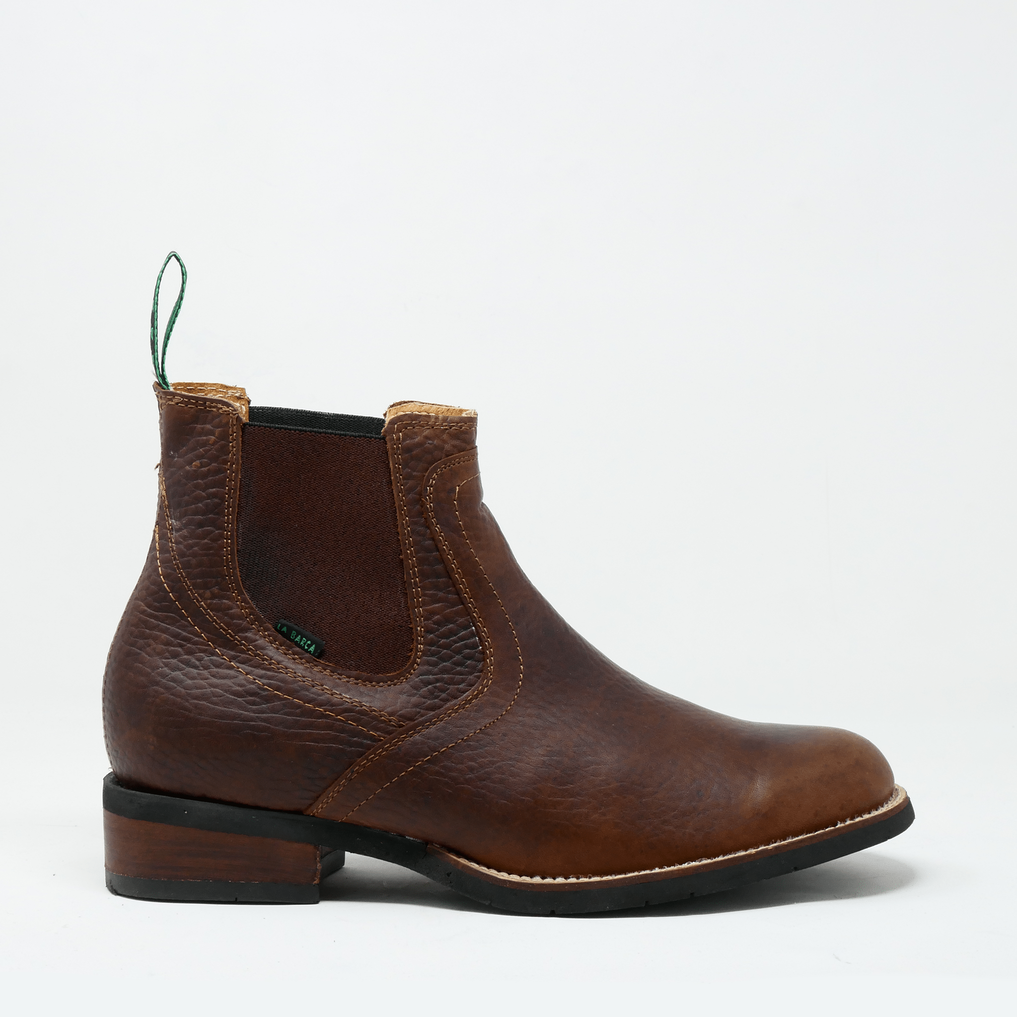 Botín Vaquero Café para Hombre - Botín La Barca