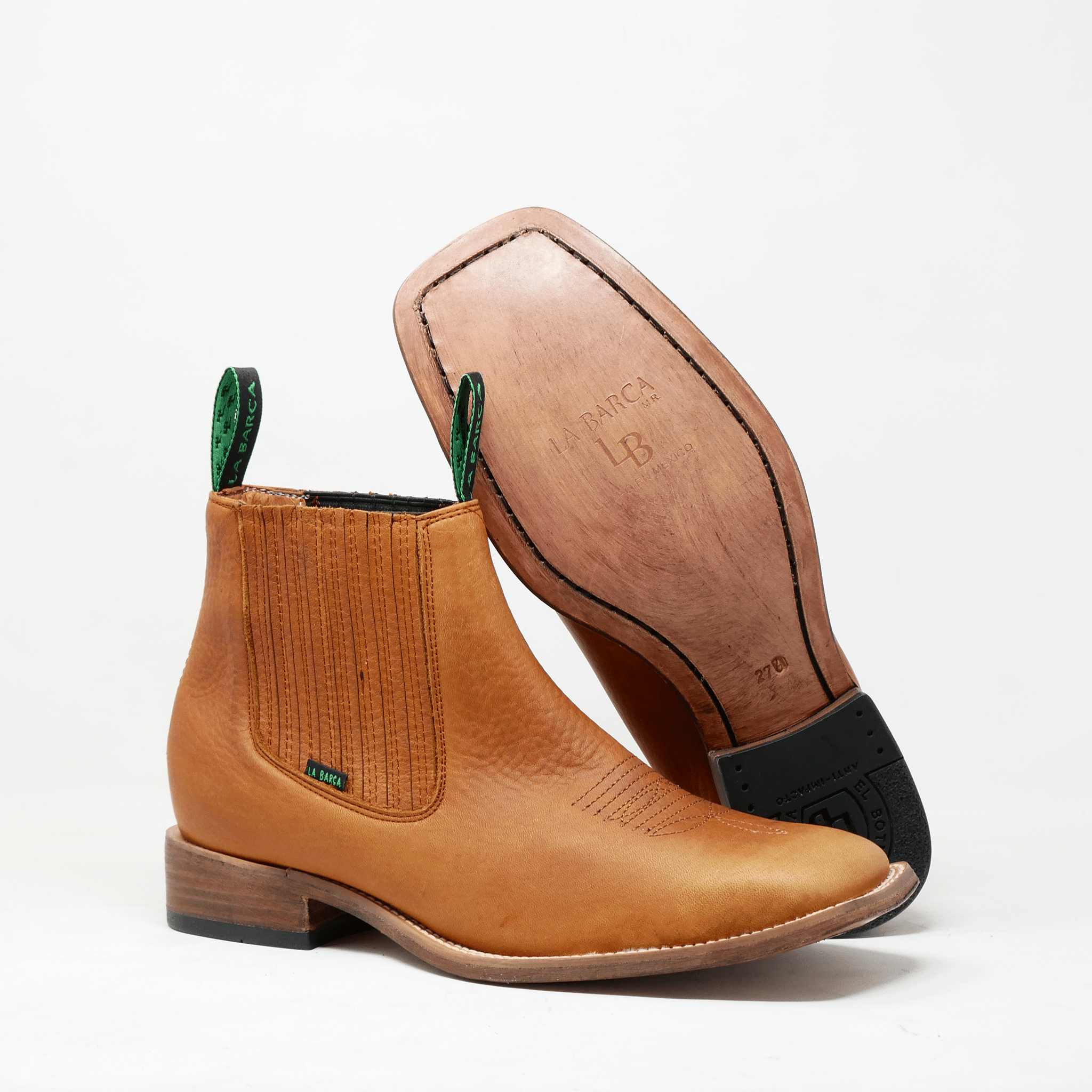 Botín Vaquero Tonalá­ Suela de Vaqueta - Botín La Barca