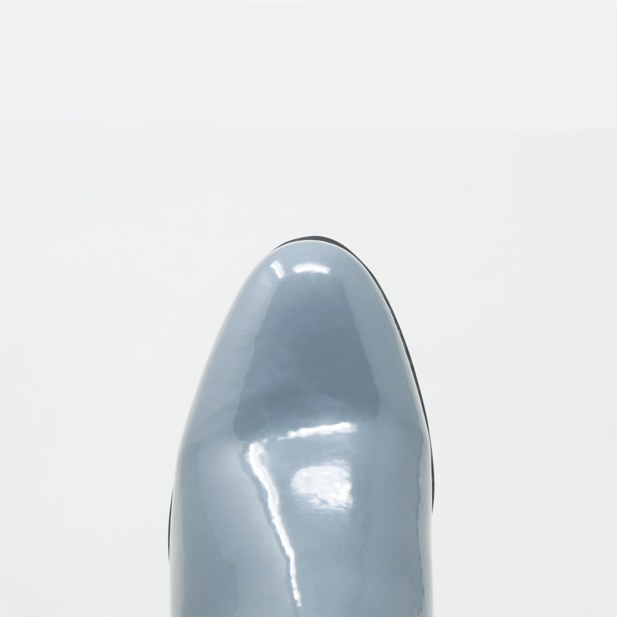 Botín charro de charol con suela de hule color gris - Botín La Barca