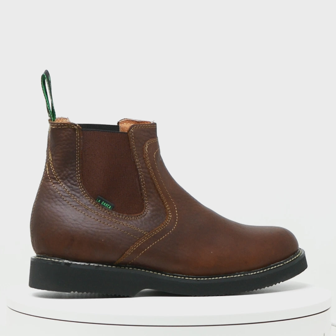 Botín vaquero de trabajo color miel para hombre - Botín La Barca