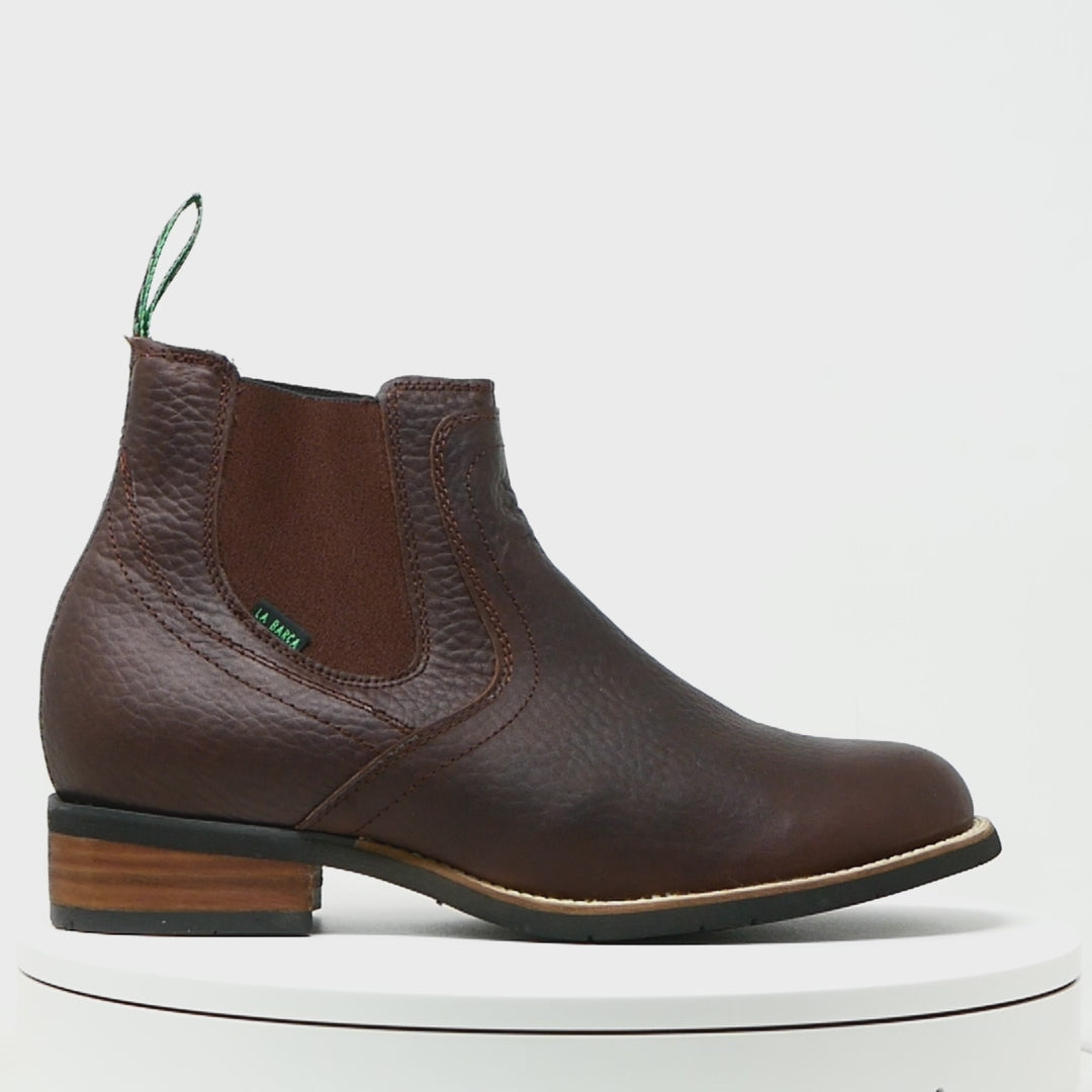 Botín Vaquero Oscuro para Hombre - Botín La Barca